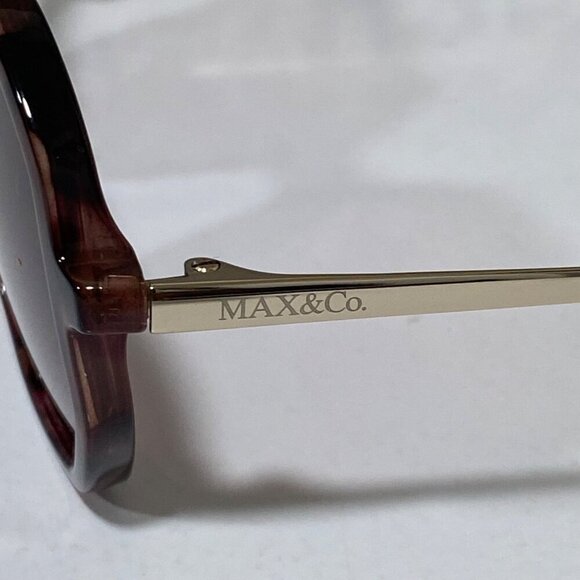 NEW Max & Co Tortoise Square Sunglasses Rose Tint - Picture 4 of 6
